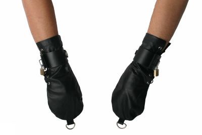 

Strict Leather Bondage Mittens
